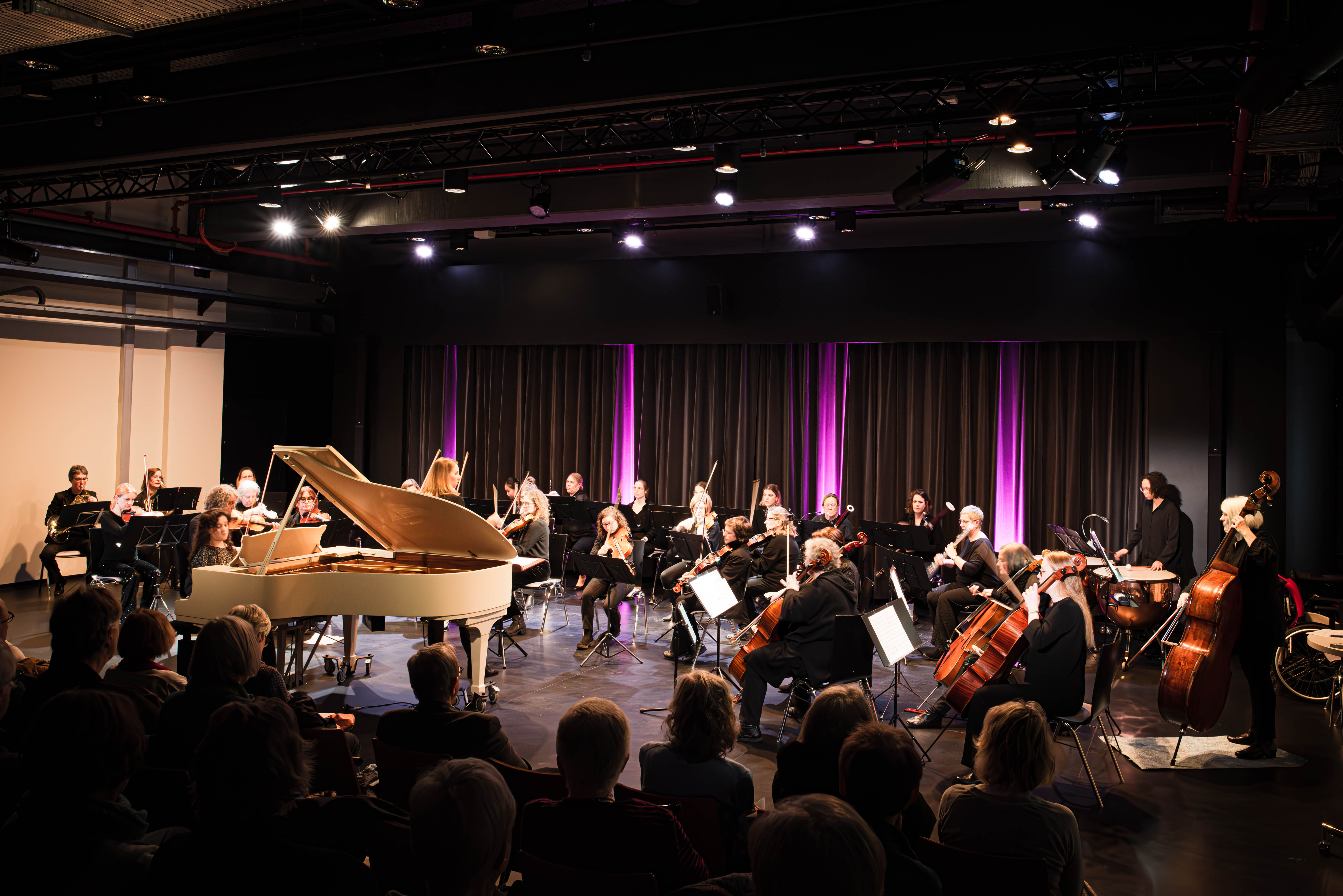 Orchesteransicht von rechts, Januar 2025